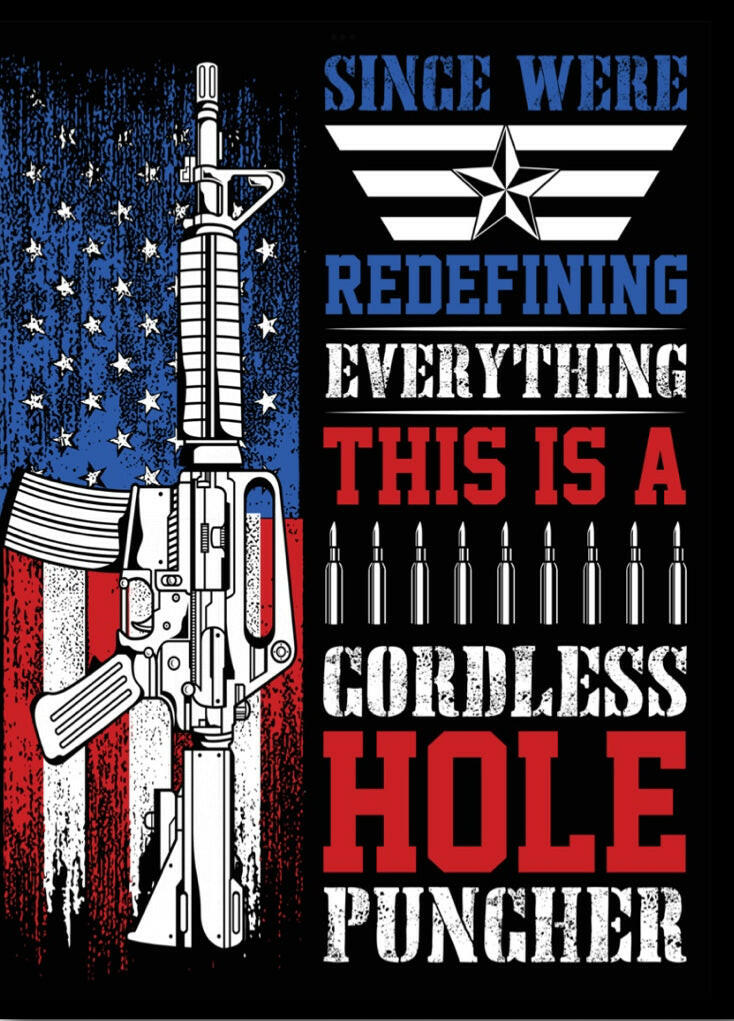 Since Were Redefining Everything This Is A Cordless Hole Puncher. On a 2.5”x 3.5” Metal Refrigerator Magnet..