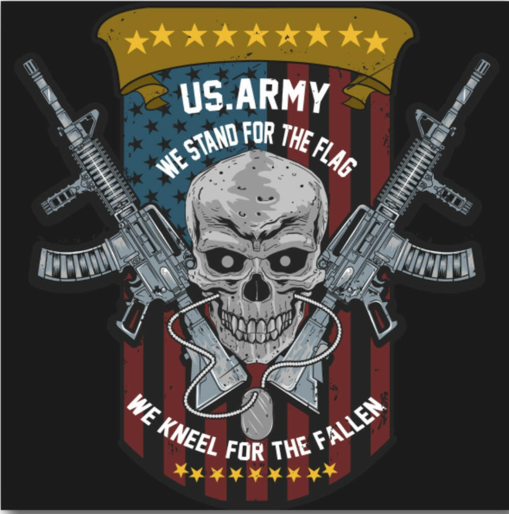 We Stand For The Flag And Kneel For The Fallen.On a 3” Square Metal Refrigerator Magnet.A Funny Magnet For Him or Her..