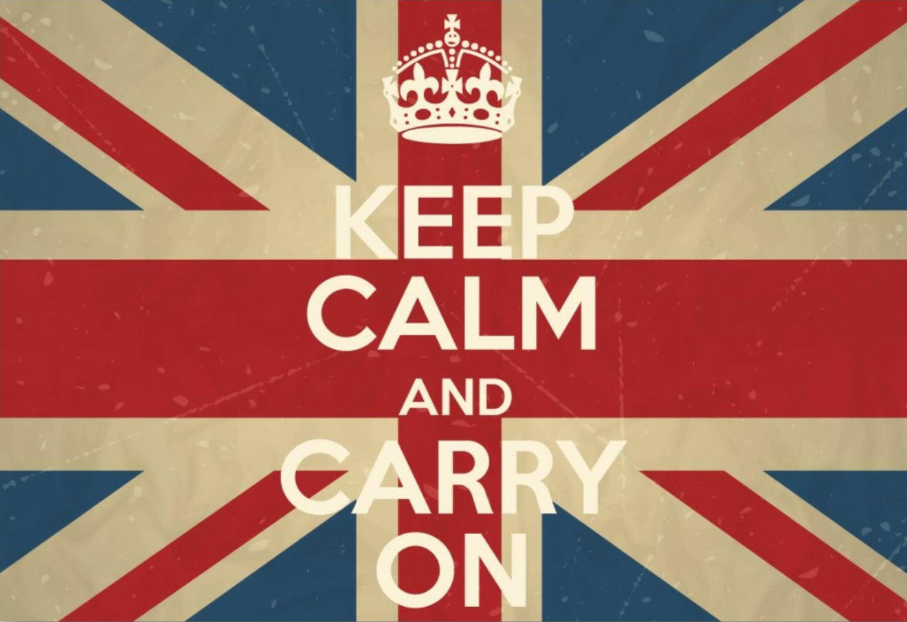 Keep Calm And Carry On.All On a 2”x3” Metal Refrigerator Magnet..