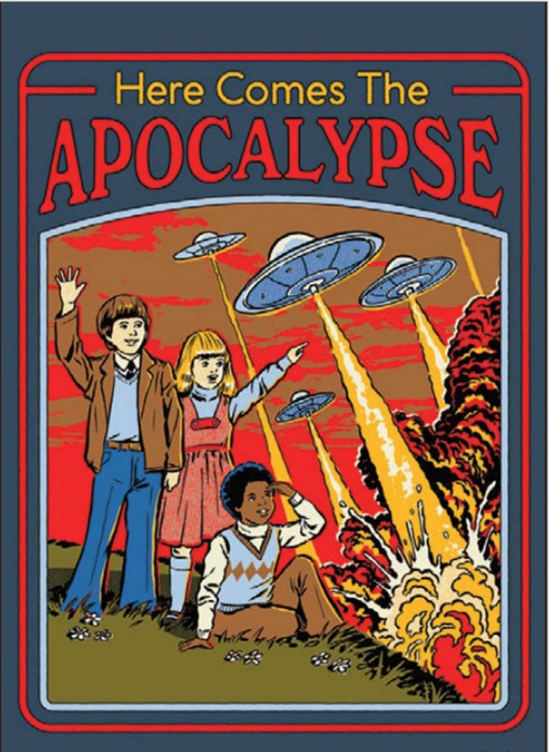 Here Comes The Apocalypse. All On a 2.5”x 3.5” Metal Refrigerator Magnet.A Funny Magnet For Him or Her.