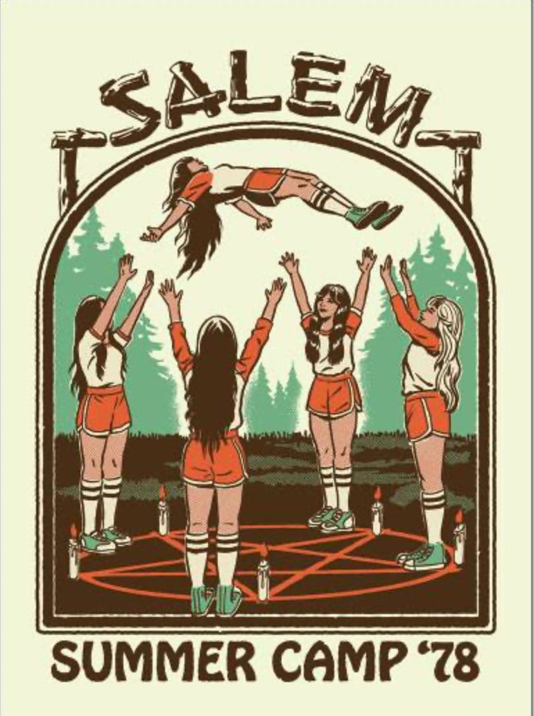 Salem Summer Camp 1978. On a 2.5”x 3.5” Metal Refrigerator Magnet.A Funny Magnet For Him or Her.