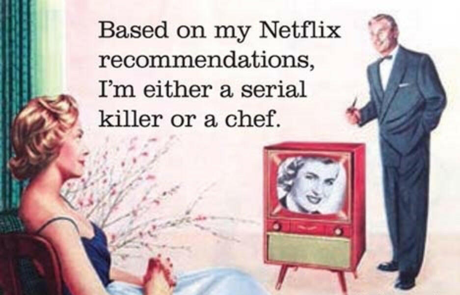 Based On My Netflix Recommendations, I’m Either A Serial Killer Or A Chef. All On A 2”x3” Metal Refrigerator Magnet. Quality Glossy Finish With Strong Holding Power..
