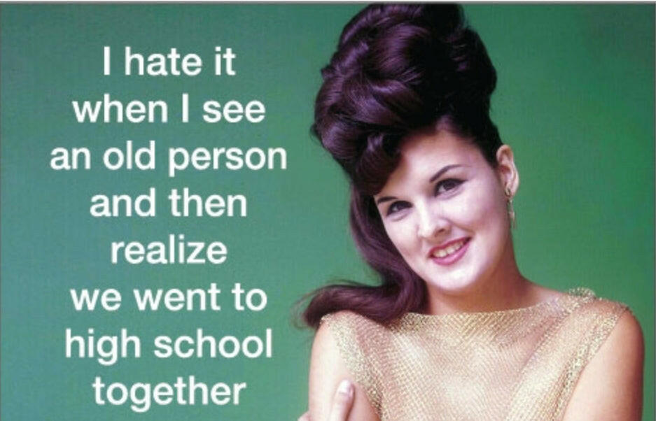 I Hate When I See An Old Person And Then Realize We went To High School Together. All On A 2”x3” Metal Refrigerator Magnet. Quality Glossy Finish With Strong Holding Power..