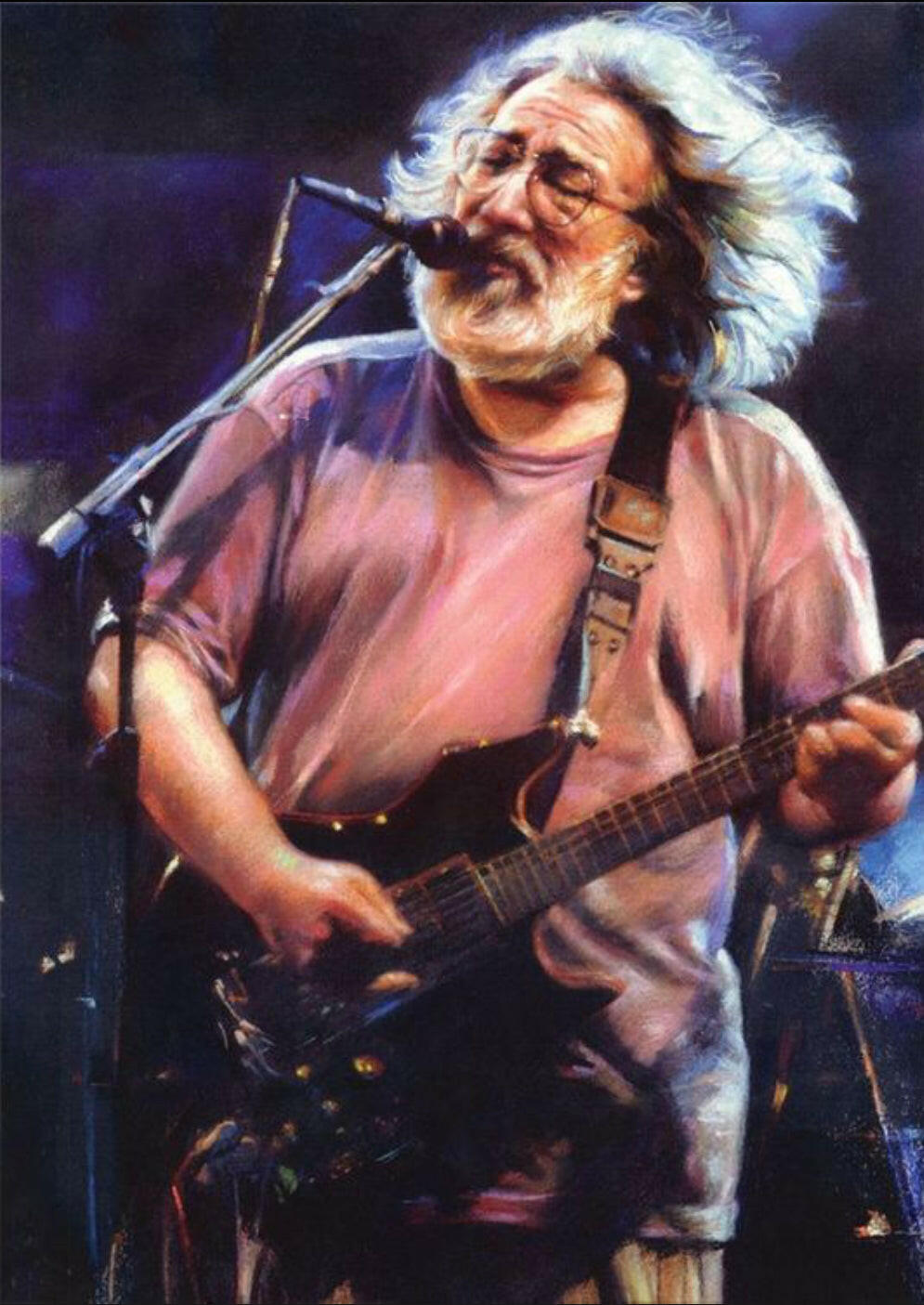 Jerry Garcia Of The Grateful Dead.All On a 2.5”x 3.5” Metal Refrigerator Magnet.A Funny Magnet For Him or Her..