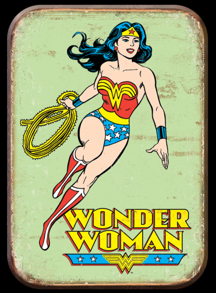 Wonder Woman. On A 2.5” x 3.5” Metal Refrigerator Magnet.A Magnet For Him or Her.