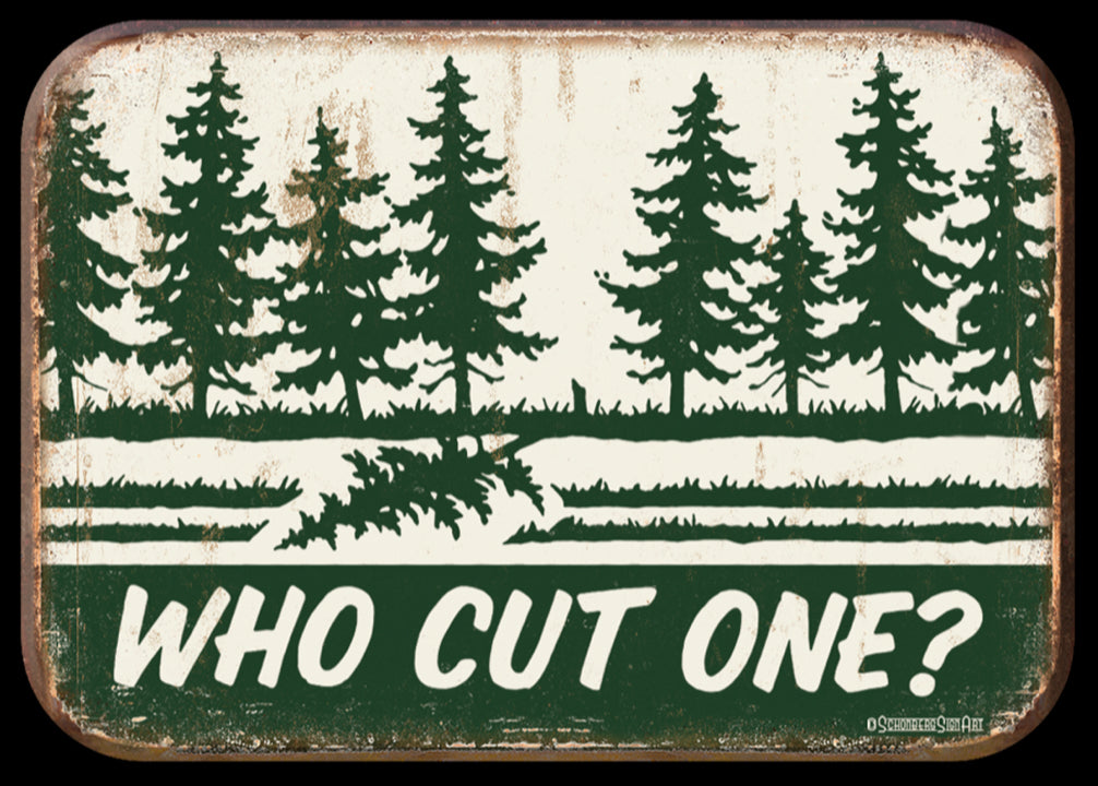 Who Cut One? On A 2.5” x 3.5” Metal Refrigerator Magnet.A Magnet For Him or Her.