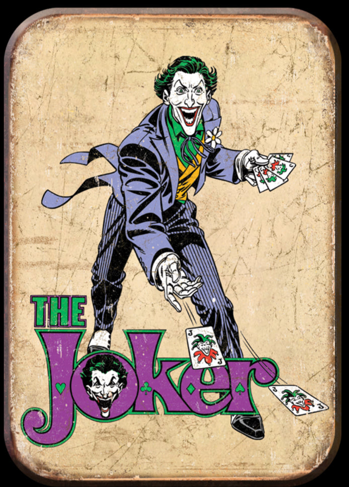 The Joker. On A 2.5” x 3.5” Metal Refrigerator Magnet.A Magnet For Him or Her.