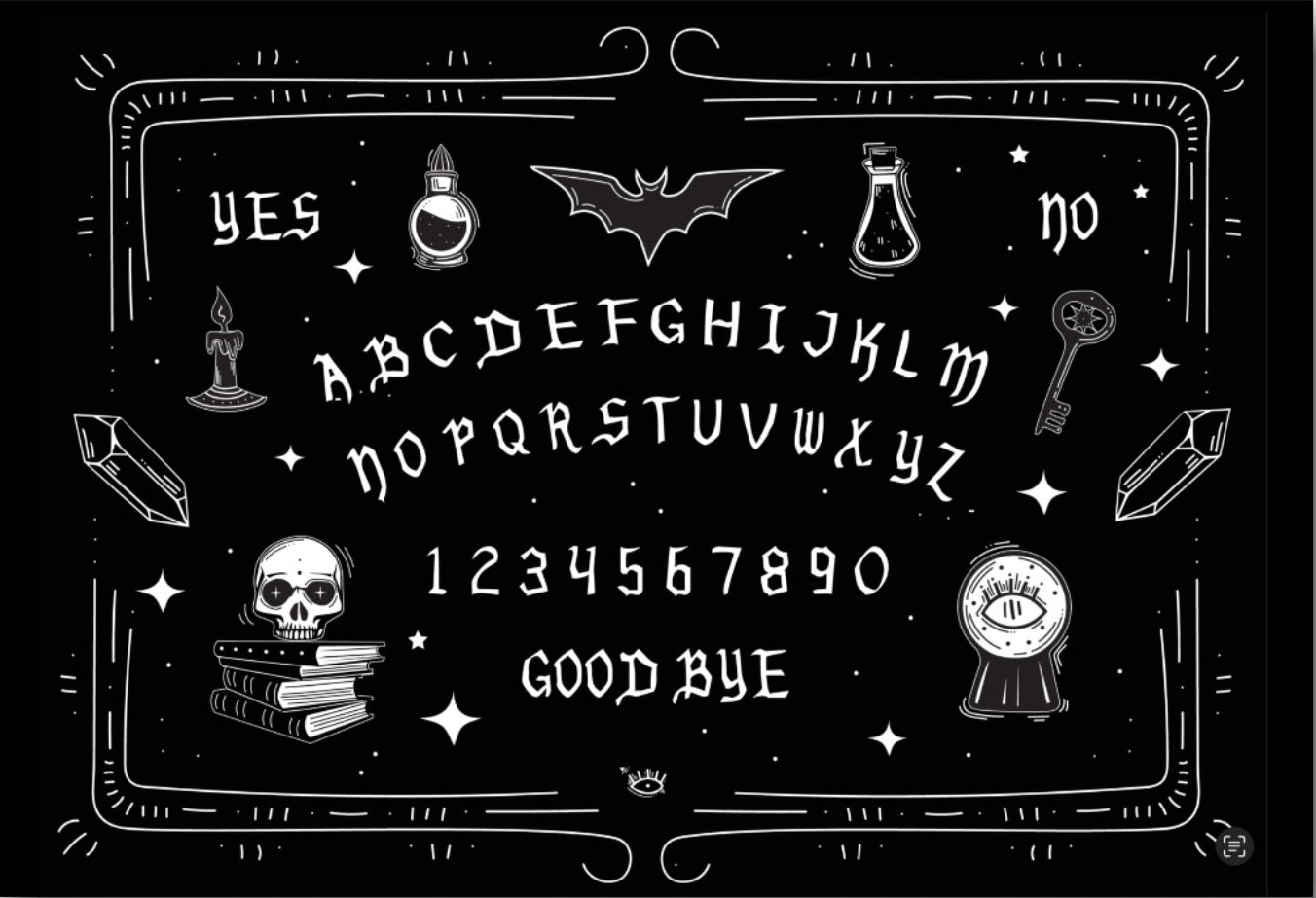 Ouija Board,Pop Culture. All On a 2”x3” Metal Refrigerator Magnet.A Funny Magnet For Him or Her.