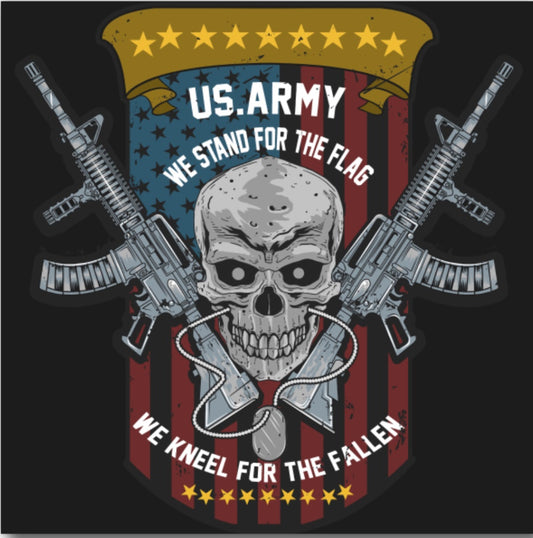 We Stand For The Flag And Kneel For The Fallen.On a 3” Square Metal Refrigerator Magnet.A Funny Magnet For Him or Her.