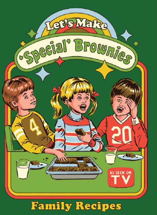 Let’s Make Special Brownies.All On a 2.5”x 3.5” Metal Refrigerator Magnet.A Funny Magnet For Him or Her.