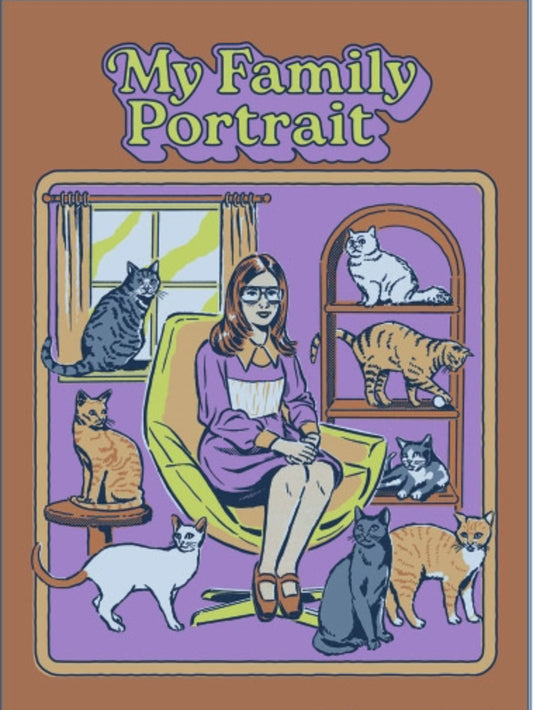 My Family Portrait. On a 2.5”x 3.5” Metal Refrigerator Magnet.A Funny Magnet For Him or Her.