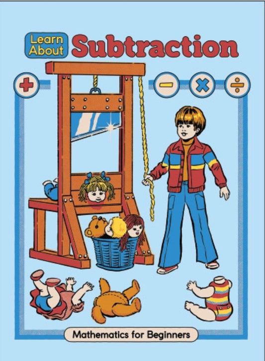 Learn About Subtraction,Mathematics For Beginners On a 2.5”x 3.5” Metal Refrigerator Magnet.A Funny Magnet For Him or Her.