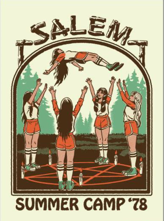 Salem Summer Camp 1978. On a 2.5”x 3.5” Metal Refrigerator Magnet.A Funny Magnet For Him or Her.