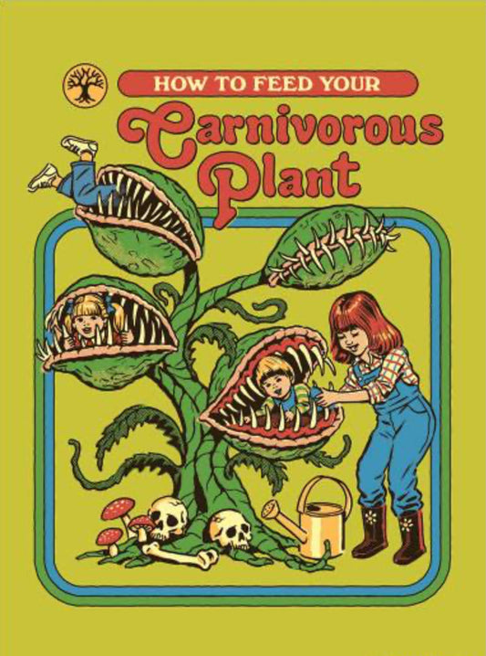 How To Feed Your Carnivorous Plants. On a 2.5”x 3.5” Metal Refrigerator Magnet.A Funny Magnet For Him or Her.