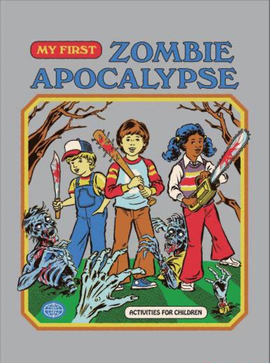 Zombie Apocalypse,Activities For Children. On a 2.5”x 3.5” Metal Refrigerator Magnet.A Funny Magnet For Him or Her.