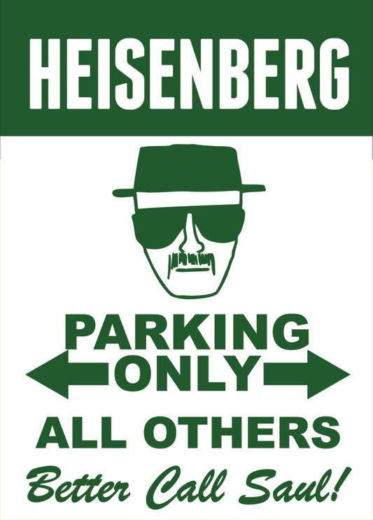 Heisenberg Parking Only. All On a 2.5”x 3.5” Metal Refrigerator Magnet.A Magnet For Him or Her.