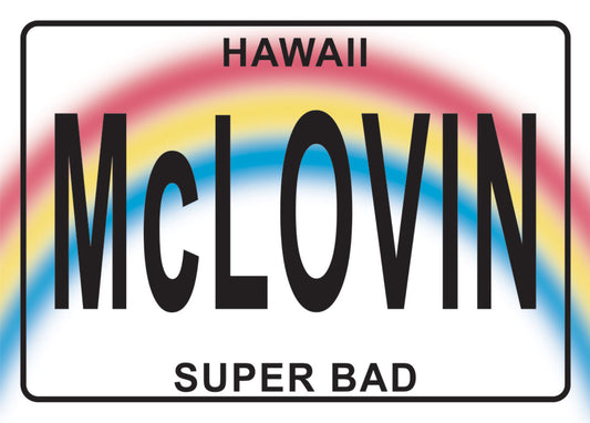 McLovin SuperBad. All On a 2.5”x 3.5” Metal Refrigerator Magnet.A Magnet For Him or Her.