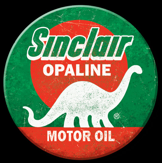 Sinclair Motor Oil 3” Round Metal Refrigerator Magnet.A Magnet For Him or Her.