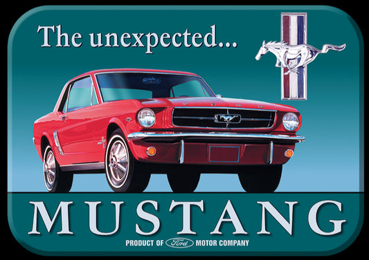 The Unexpected Mustang. On A 2.5” x 3.5” Metal Refrigerator Magnet.A Magnet For Him or Her.