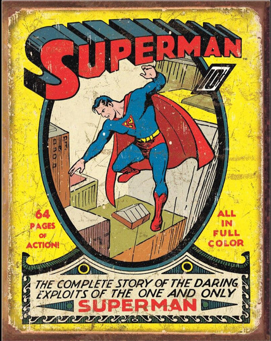 Superman DC Comics Cover. On A 2”x3” Metal Refrigerator Magnet.A Magnet For Him or Her.