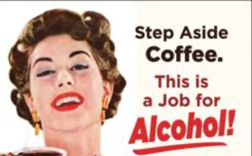 Step Aside Coffee This Is A Job For Alcohol! All On a 2”x3” Metal Refrigerator Magnet. Quality Glossy Finish With Strong Holding Power.