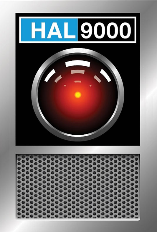 Hal 9000,From 2001 Space Odyssey. All On a 2”x3” Metal Refrigerator Magnet. Quality Glossy Finish With Strong Holding Power.