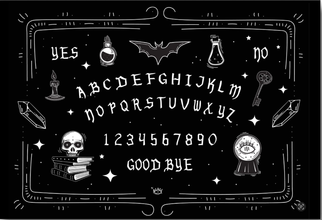 Ouija Board,Pop Culture. All On a 2”x3” Metal Refrigerator Magnet.A Funny Magnet For Him or Her.