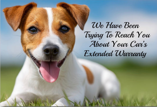 We Have Been Trying To Reach You About Your Car’s Extended Warranty.On a 2”x3” Metal Refrigerator Magnet..