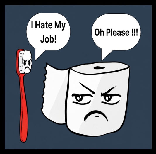 I Hate My Job,Oh Please. On a 2.5” Square Metal Funny Refrigerator Magnet.