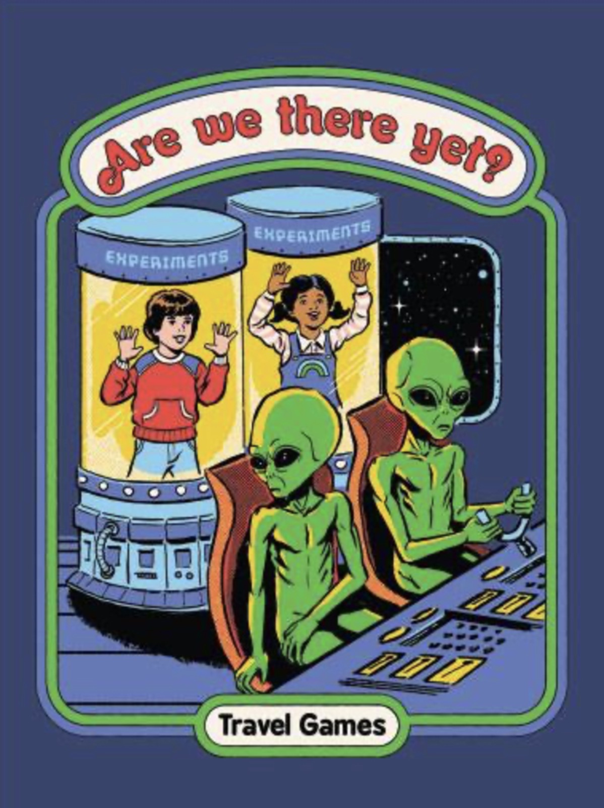 Are We There Yet On a 2.5”x 3.5” Metal Refrigerator Magnet.